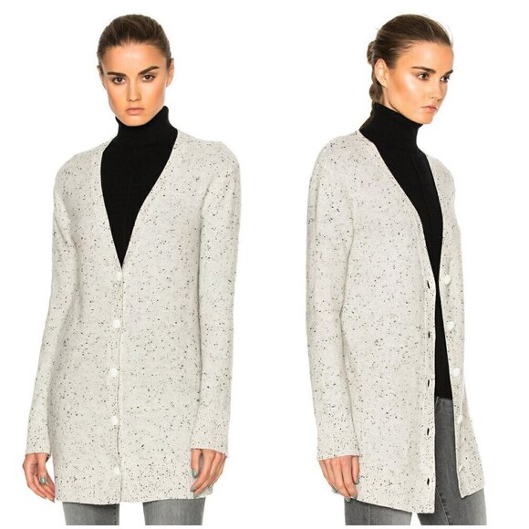💕RAG & BONE💕 Tamara Cashmere Cardigan ~ Light Grey Medium - Picture 4 of 16